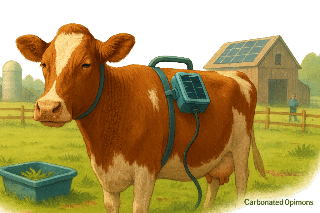 Cows with Methane Backpacks: The Absurd Climate Fix Exposed carbonated opinions methane backpack cow